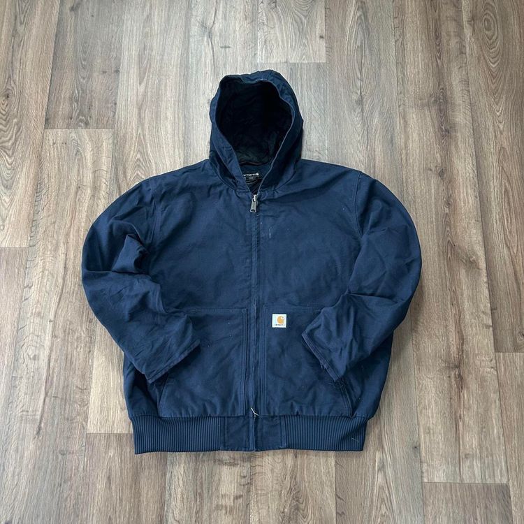 Carhartt Carhartt Navy Blue Hooded Utility Jacket product image